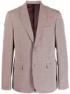 Fendi Single-breasted Houndstooth Blazer In Neutrals