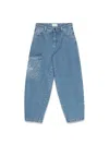 Fendi Washed Denim Pants In Blue