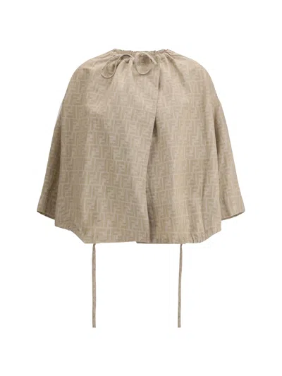 Fendi Oversize Chambray Jacket