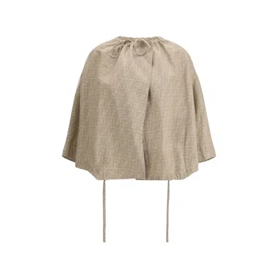 FENDI OVERSIZE CHAMBRAY JACKET
