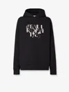 Fendi Women Oversize Cotton Sweatshirt In Black
