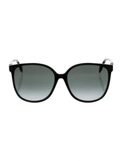 Pre-owned Fendi Oversize Gradient Sunglasses In Brown