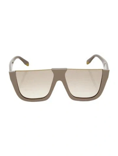 Pre-owned Fendi Oversize Gradient Sunglasses In Neutrals