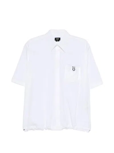 Fendi Oversize Shirt In White