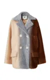 Fendi Oversized Alpaca-wool Double-breasted Coat In Multi