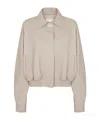 Fendi Oversized Bomber Jacket In Dove-grey