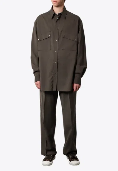 FENDI OVERSIZED LONG-SLEEVED SHIRT