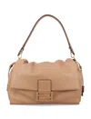 Fendi Beige Medium Baguette Mamma Shoulder Bag In Brown