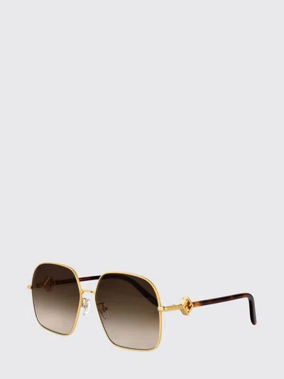 Fendi Oversized Square Ff Monogram Metal Sunglasses In Brown