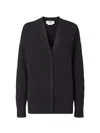 Fendi Women Oversized V-neck Cardigan In Black