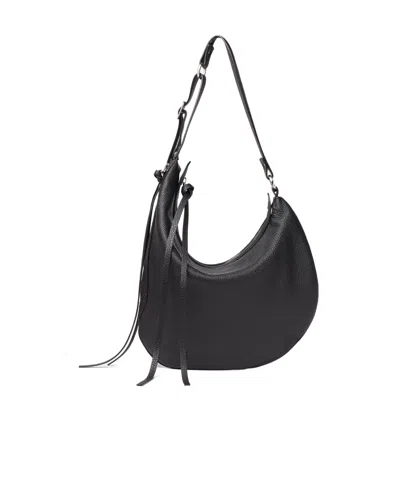 Fendi Oyster Large Black Cuoio Romano Leather Bag