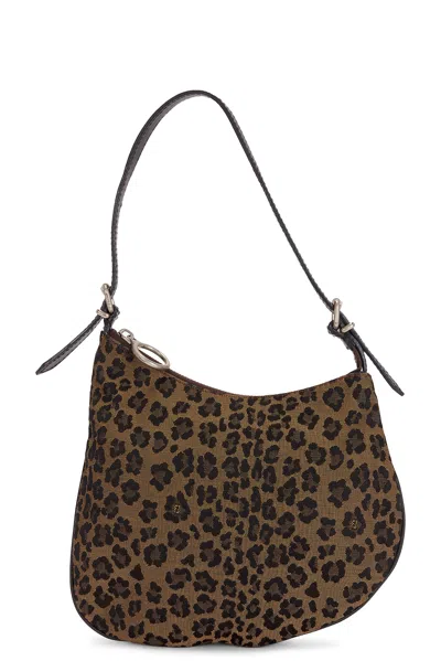 Pre-owned Fendi Oyster Shoulder Bag In Brown