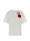 Fendi White Crew Neck Patchwork T-shirt In White