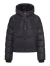 Fendi Women Padded Jacket In Ff Jacquard Technical Fabric In Black