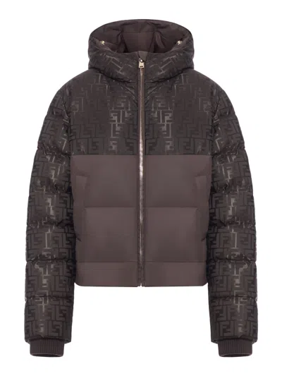 FENDI PADDED JACKET IN FF JACQUARD TECHNICAL FABRIC