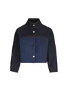 FENDI FENDI PANELLED CROPPED DENIM JACKET