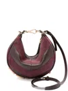 Fendi Panelled Shoulder Bag In Red