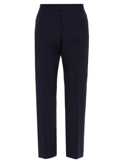 Fendi Pantalone In Tela Di Lana In Blue