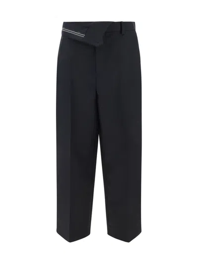 Fendi Tapered Trousers In Black