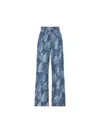 Fendi Floral Printed Straight-leg Long Jeans