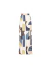 Fendi Patchwork Print Silk Flowing Pyjama Trousers Clothing In Multi