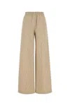 Fendi Women Ff Cotton And Linen Trousers