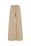 Fendi Embroidered Chambray Wide-leg Pant