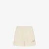 Fendi Beige Logo Print Shorts In Beige