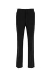 Fendi Cotton And Hemp Blend Trousers. In Black