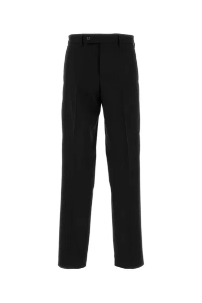 Fendi Trousers In Cotton Gabardine In Black