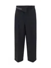 Fendi "kid Mohair Carrot Fit Pants In Black
