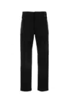 Fendi Ff Motif Cigarette Trousers In Black