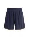 Fendi Ff Jacquard Shorts In Blue