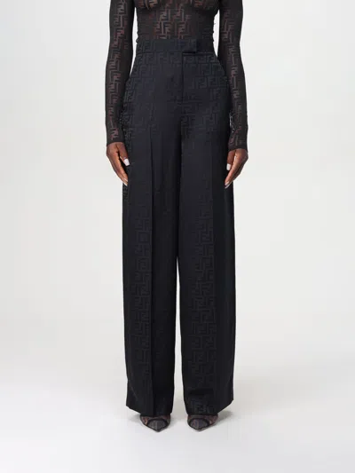 Fendi Woman Pants Black Size 6 Polyester