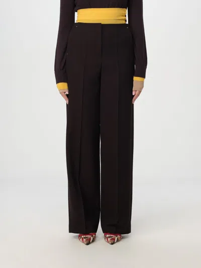 Fendi Pants  Woman Color Wine In Weinrot