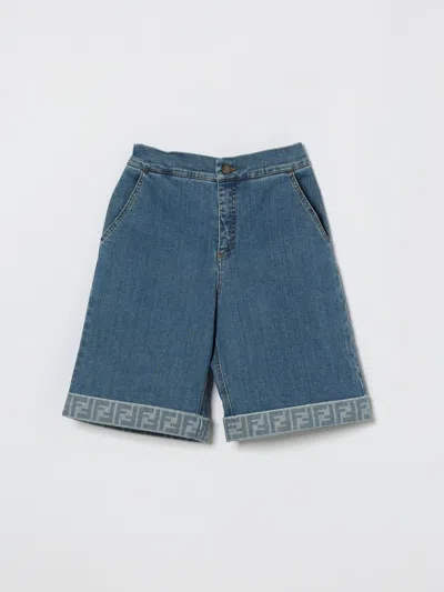 Fendi Pants Kids  In Blue