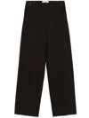 Fendi Wide Leg Wool Trousers In Pink