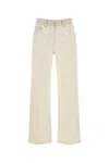 Fendi Women Denim Pant In Printed