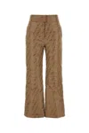 Fendi Pantalone In Misto Cotone Ricamato Donna In Printed