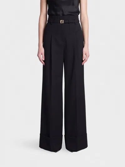 Fendi Pants Woman  In Black