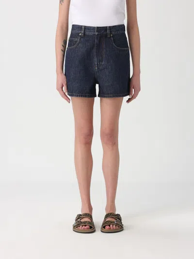 Fendi Pants Woman  In Blue