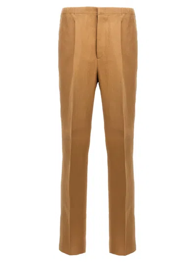 FENDI FENDI PAPER CANVAS PANTS