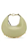Fendi Women Pastel Green Leather Mini Graphy Handbag