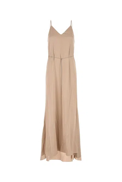 Fendi Pastel Pink Satin Long Dress
