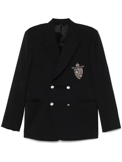 Fendi Patch-detail Blazer In ブルー