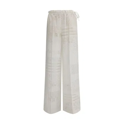 Fendi Patchwork Devo Pants In Black