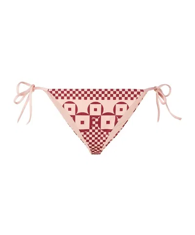 FENDI FENDI PATCHWORK PRINT BIKINI BOTTOMS