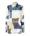 Fendi Camicia In Seta Stampata Donna In Multi