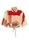 Fendi Camicia In Seta Stampata Donna