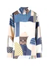 Fendi Camicia In Seta Stampata Donna In Blue